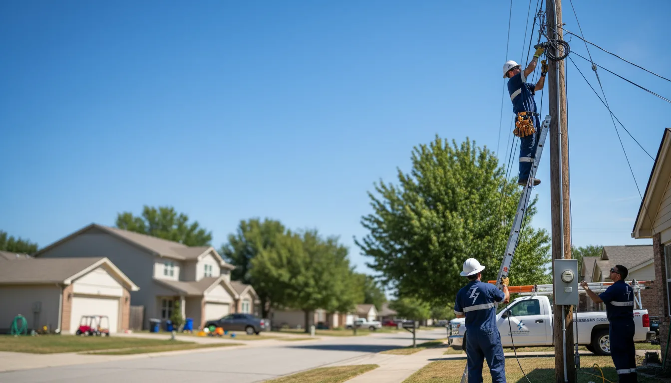 Residential electrician providing installation services in Plainview, NE